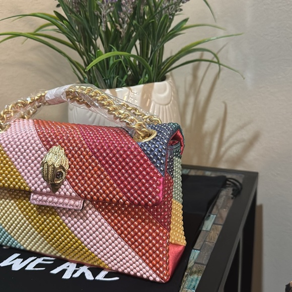 Kurt Geiger Mini Kensington Beaded Convertible Shoulder Bag - Picture 3 of 12
